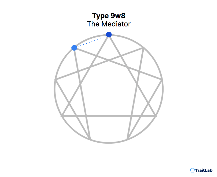 Enneagram Type 9 with an 8 wing or 9w8
