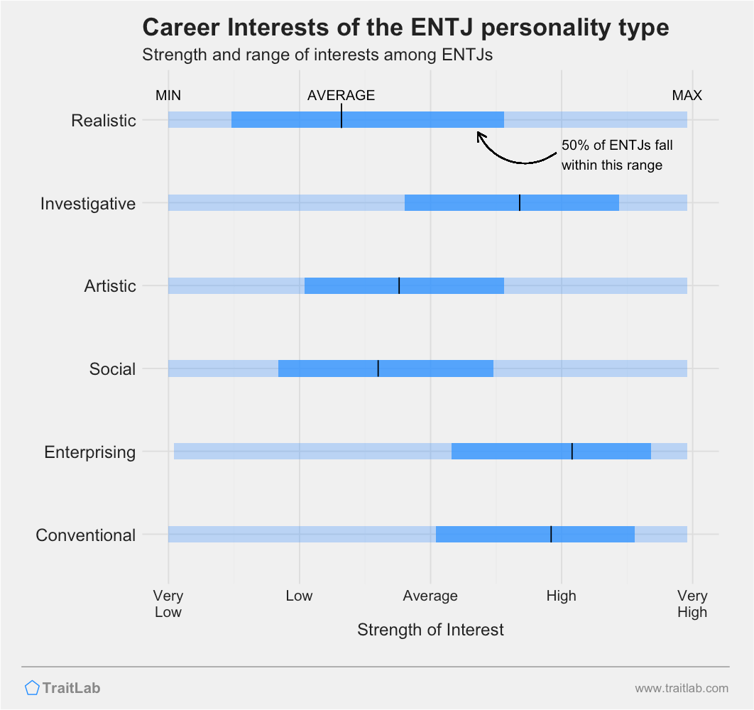 ENTJs and RIASEC career interests